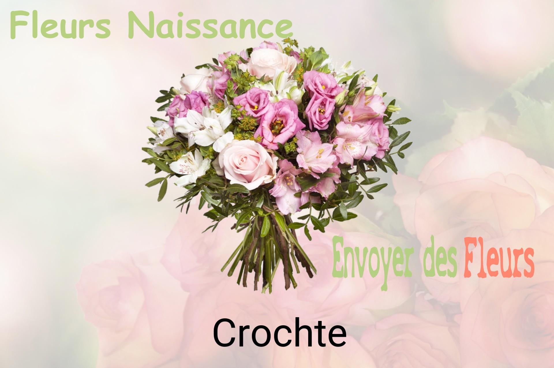 Bouquet de fleurs de naissance livré à Crochte